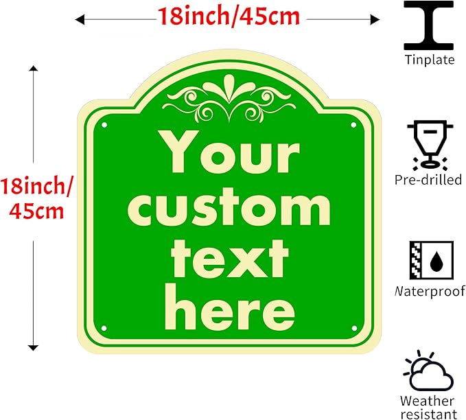HK SIGNS Aluminum Custom Street Sign, Personalized Sign, Modern/Customizable - Image 2