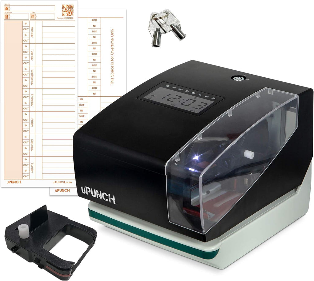 uPunch CR1000 Digital Time Clock and Date Stamp