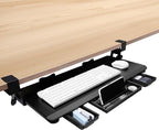 OUKMIC Large Keyboard Tray Under Desk Slide Out by OUKMIC