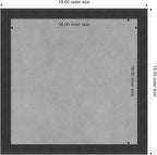 Amanti Art Black Framed Magnetic Board 18x18 Small Vision Board - Image 4