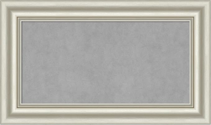 Amanti Art Silver Framed Magnetic Board 18x30 Small Vision Board by AmantiArt