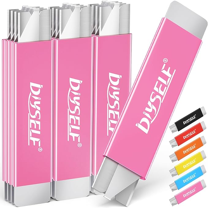DIYSELF Utility Knife | Box Cutters | Set of 12 | Retractable Blade | All Metal by DIYSELF