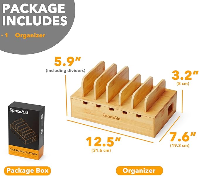 SpaceAid Bamboo Charging Station - Image 6