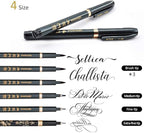 Rilanmit Hand Lettering Pens, Refillable Calligraphy Pens Brush Marker Pens Set - Image 2