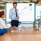 TSJ OFFICE Large Rolling Whiteboard - Image 8
