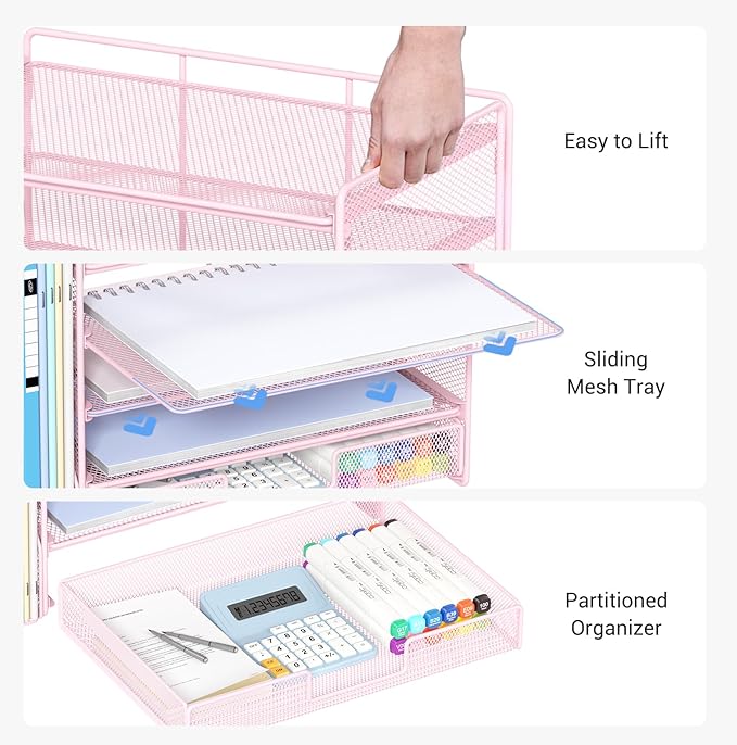 OPNICE Desk Organizer, 5-Tier Paper File Organizer - Image 4