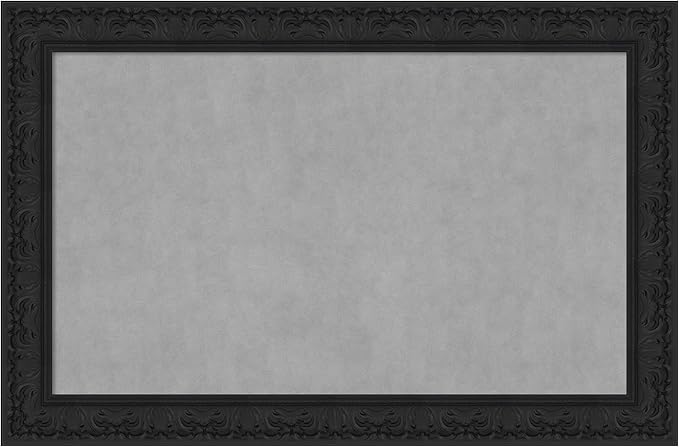 Amanti Art Black Framed Magnetic Board 31x47 Large Vision Board by AmantiArt