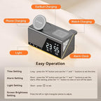 TobenONE 6-in-1 Alarm Clock Wireless Charging Station - Image 9