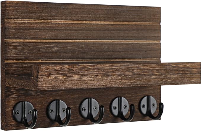 Lwenki Key Holder for Wall, Decorative Key and Mail Holder - Image 2