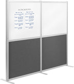 VIVO Modular Wall System, 2 PET and Whiteboard Panels, Professional Office by VIVO