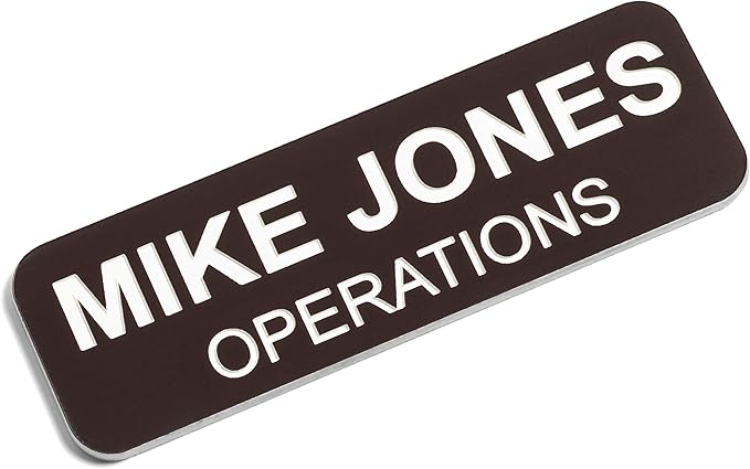 Custom Engraved Name Tag Badges – Personalized Identification by ProvidenceEngraving