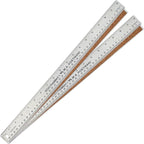 Breman Precision Metal Ruler 18 Inch Cork Back – 2 Pk Stainless Steel Straight by WAPortman
