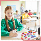 Yaomiao 180 Pcs Bulk Erasers for Kids Pencil Beveled Erasers Colorful Christian - Image 6