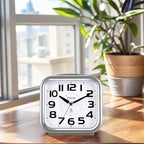 Tinload 5.5" Large Analog Alarm Clock Silent Non Ticking, Gentle Wake, Beep - Image 3