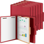 Skyygemm 12 Pcs Classification Folders Letter Size, 1 Divider Pressboard File by Skyygemm