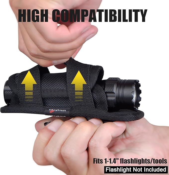 ULTRAFIRE Tactical Flashlight Holster Pouch, 360 Degree Adjustable Police Duty - Image 5