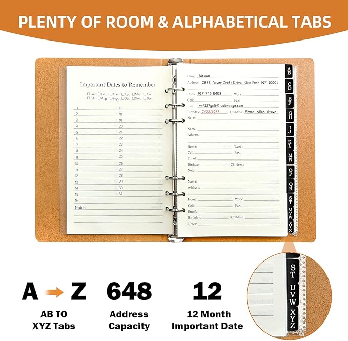 Refillable Address Book Binder - Image 3