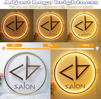Custom Backlit Logo Sign, Plug/Battery Personalized Led Backlight Metal/Acrylic - Image 5