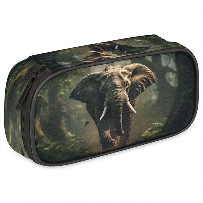 Pardick 3D Elephant Pencil Case，Big Capacity Pencil Pouch Coin Pouch Stationery by Pardick