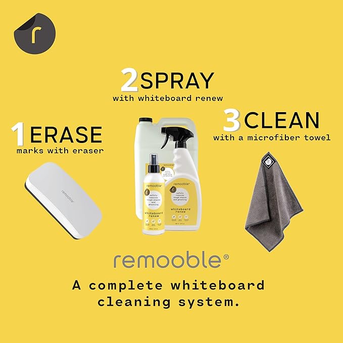 Remooble Dry Erase Whiteboard Cleaner Spray - Image 8