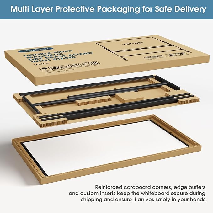 MaxGear Large Rolling Whiteboard - Image 6