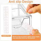 Stebopum 8 Pack Stackable Makeup Organizer, 4.4'' Tall Acrylic Bathroom Makeup - Image 3