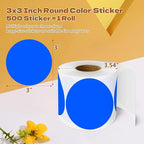 3 Inch Round Color Coding Labels - Image 2