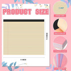 Lincia 6 Pcs 11" x 9.5" Legal Pads College Ruled Notepad Landscape Notebook - Image 2