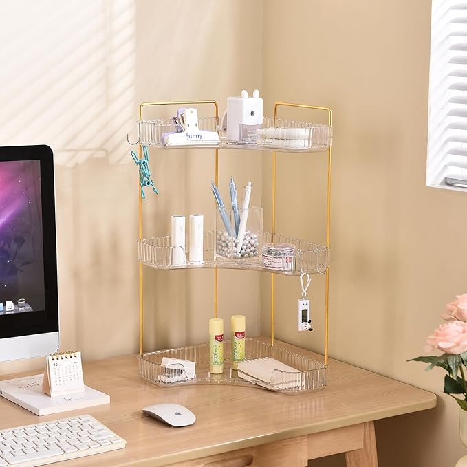 Trdongxu 3-Tier Corner Bathroom Organizer Countertop - Image 3