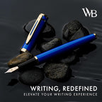 Wordsworth & Black Fountain Pen Set, 18K Gilded Medium Nib, Includes 24 Pack - Image 2