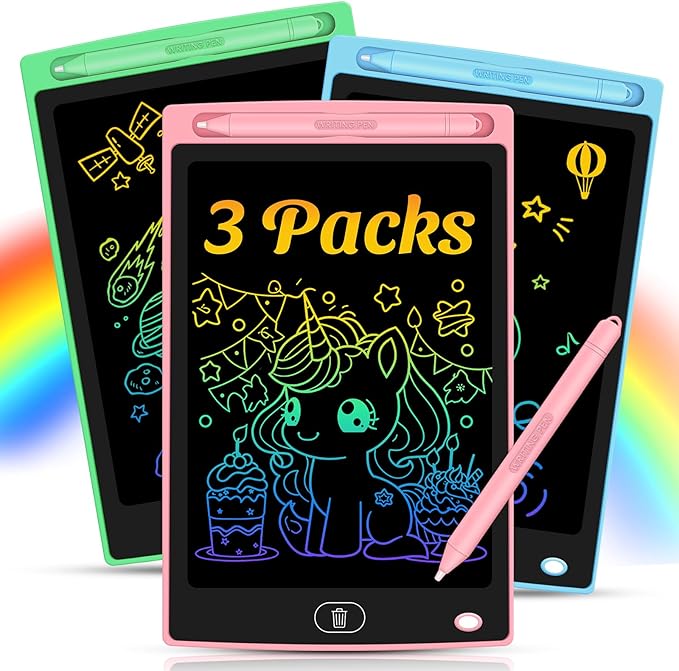 3 Pack LCD Writing Tablet for Kids by Unknown