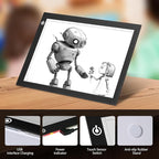 NXENTC A4 Tracing Light Pad, Ultra-Thin Tracing Light Box USB Power Artcraft - Image 6