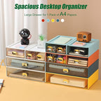 OSteed Spacious Desktop Storage Box, 1 Large 1 Middle & 2 Small Storage Drawers - Image 6