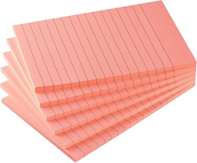 Early Buy 6 Pads Lined Sticky Notes by EarlyBuy