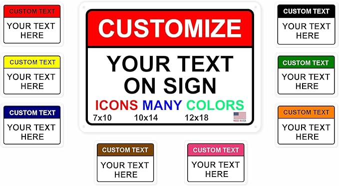 Custom Signs Outdoor Metal for Home Office Business, Personalized, Man Cave - Image 2
