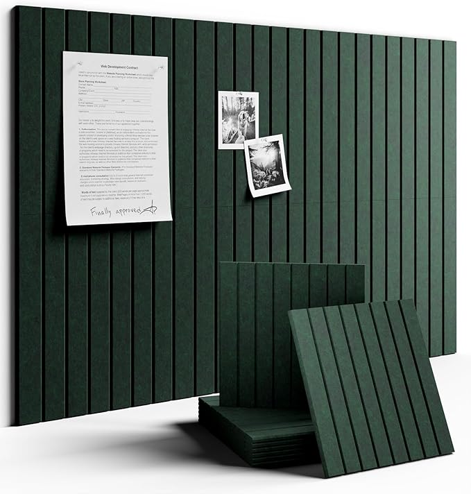 Fluxynara Large Felt Bulletin Board 36"x24" Cork Board Alternative by FLUXYNARA