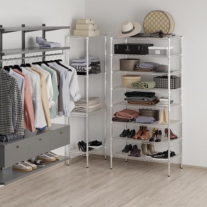 Regal Altair 21" Deep x 36" Wide x 74" Height Wire Shelving Kit | 8-Tier | NSF - Image 5