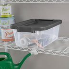 Sterilite 12-Pack Modular Stacker Box, Durable Clear Plastic Storage Bins - Image 6