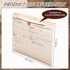 Glenmal 100 Pack Personnel Record Jacket Flat Expansion Employee Record File - Image 2