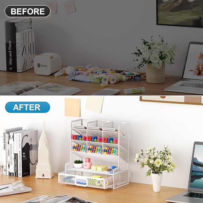Marbrasse Larger Mesh Desk Organizer - Image 7