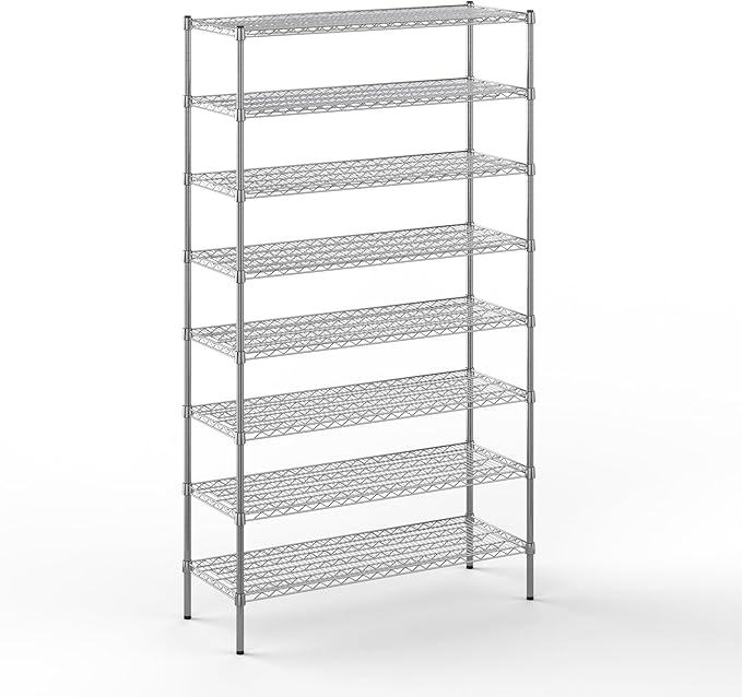 Regal Altair 18" Deep x 48" Wide x 86" Height Wire Shelving Kit | 8-Tier | NSF by Regal+Altair