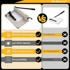 Guillotine Paper Cutter Heavy Duty 400 Sheet Capacity，Paper Cutter 12 Inch - Image 3