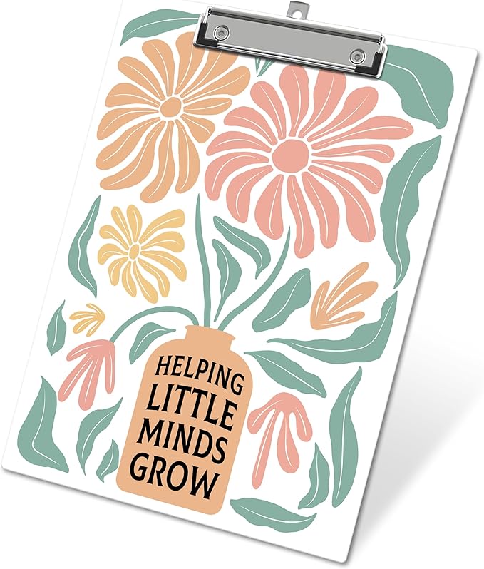 APIILVPQ Teacher Clipboard, Boho Floral Clipboards by Unknown
