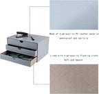Leather Desk Organizer with 3 Drawers/Tray, Executive Office Supplies Desktop - Image 5