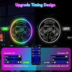 Personalized Gym Neon Sign, Large Custom Dumbbell Barbell Name LED RGB Multiple - Image 5