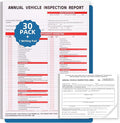 30-Pack Annual Vehicle Inspection Report Form, 3-Ply Carbonless Form and by Unknown