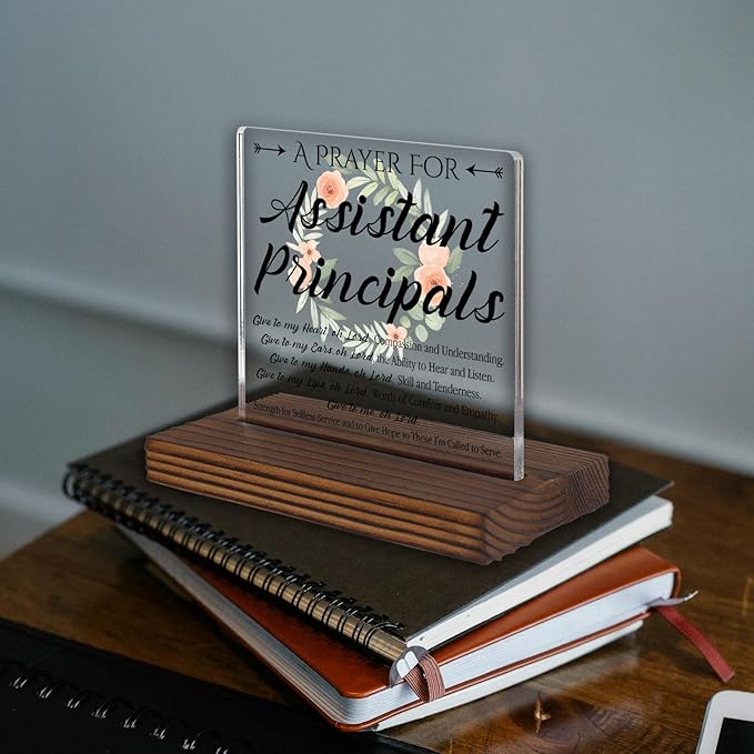 Assistant Principal Prayer Gifts Desk Sign, Inspirational Christian - Image 2