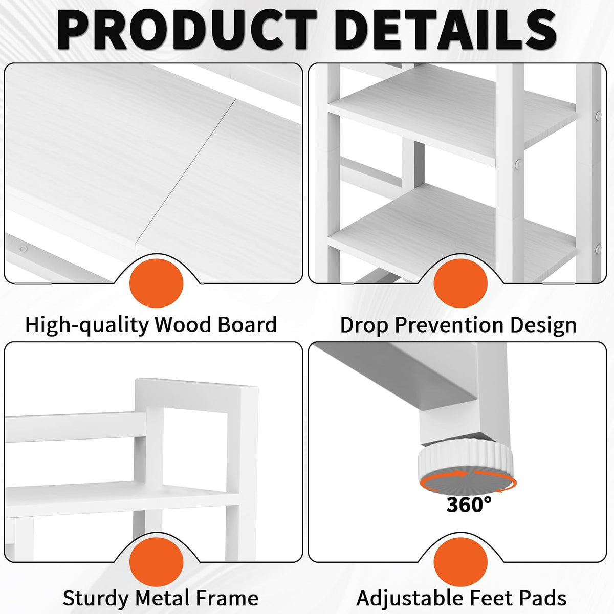 IBVIVIC Desktop Shelf, 38.5'' Desktop Organizer Shelf for Computer Mo...