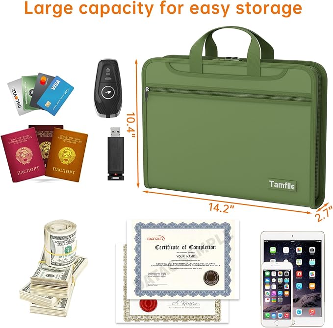5200℉ Fireproof Accordion File Organizer - Image 5