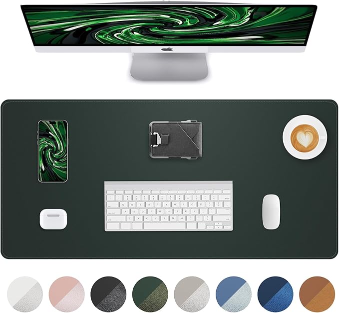 Non-Slip Desk Pad, Mouse Pad, Waterproof PVC Leather Desk Table Protector by AFIING